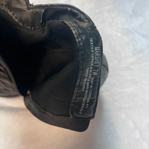 Yuu Marshey Black Side Zip Boots Women's Size 7W Ankle Boot (0019) - Picture 5 of 5